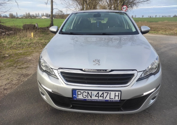 Peugeot 308 cena 29900 przebieg: 139000, rok produkcji 2013 z Kłecko małe 352